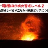 箱根山は立ち入り禁止？噴火警戒レベルの影響【観光できるの？】