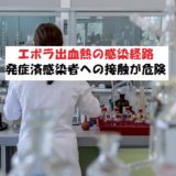 エボラ出血熱の感染経路?空気感染はしません【症状と予防】
